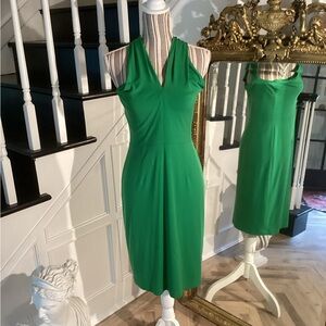 David Meister green dress